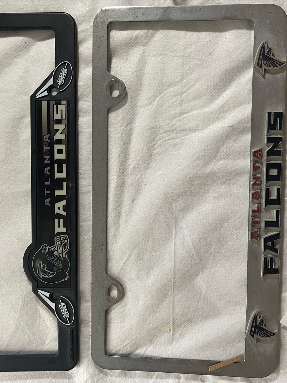 Atlanta Falcons Metal License Plate Frames - Set of 2